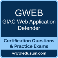 GWEB Dumps, GWEB PDF, GWEB Braindumps, GIAC GWEB Questions PDF, GIAC GWEB VCE, GIAC GWEB Dumps