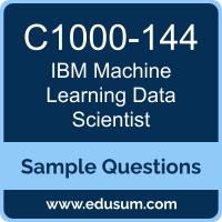 Machine Learning Data Scientist Dumps, C1000-144 Dumps, C1000-144 PDF, Machine Learning Data Scientist VCE, IBM C1000-144 VCE, IBM Machine Learning Data Scientist PDF
