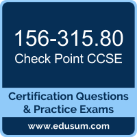 Check Point CCSE Certification Sample Questions and Practice Exam | EDUSUM | EDUSUM