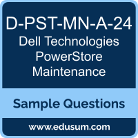 PowerStore Maintenance Dumps, D-PST-MN-A-24 Dumps, D-PST-MN-A-24 PDF, PowerStore Maintenance VCE, Dell Technologies D-PST-MN-A-24 VCE, Dell Technologies PowerStore Maintenance PDF