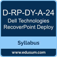 RecoverPoint Deploy PDF, D-RP-DY-A-24 Dumps, D-RP-DY-A-24 PDF, RecoverPoint Deploy VCE, D-RP-DY-A-24 Questions PDF, Dell Technologies D-RP-DY-A-24 VCE, Dell Technologies RecoverPoint Deploy Dumps, Dell Technologies RecoverPoint Deploy PDF