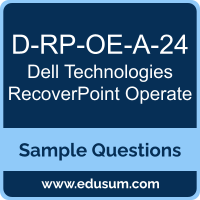 RecoverPoint Operate Dumps, D-RP-OE-A-24 Dumps, D-RP-OE-A-24 PDF, RecoverPoint Operate VCE, Dell Technologies D-RP-OE-A-24 VCE, Dell Technologies RecoverPoint Operate PDF