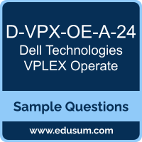 VPLEX Operate Dumps, D-VPX-OE-A-24 Dumps, D-VPX-OE-A-24 PDF, VPLEX Operate VCE, Dell Technologies D-VPX-OE-A-24 VCE, Dell Technologies VPLEX Operate PDF