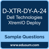 XtremIO Deploy Dumps, D-XTR-DY-A-24 Dumps, D-XTR-DY-A-24 PDF, XtremIO Deploy VCE, Dell Technologies D-XTR-DY-A-24 VCE