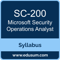 Microsoft SC-200 Certification Syllabus and Prep Guide