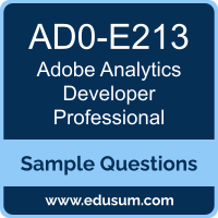 Analytics Developer Professional Dumps, AD0-E213 Dumps, AD0-E213 PDF, Analytics Developer Professional VCE, Adobe AD0-E213 VCE, Adobe Analytics Developer Professional PDF