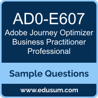 Journey Optimizer Business Practitioner Professional Dumps, AD0-E607 Dumps, AD0-E607 PDF, Journey Optimizer Business Practitioner Professional VCE, Adobe AD0-E607 VCE, Adobe Journey Optimizer Business Practitioner Professional PDF