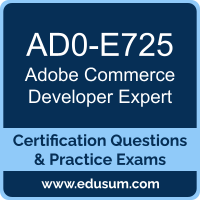 Commerce Developer Expert Dumps, Commerce Developer Expert PDF, AD0-E725 PDF, Commerce Developer Expert Braindumps, AD0-E725 Questions PDF, Adobe AD0-E725 VCE, Adobe Commerce Developer Expert Dumps