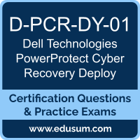 PowerProtect Cyber Recovery Deploy Dumps, PowerProtect Cyber Recovery Deploy PDF, D-PCR-DY-01 PDF, PowerProtect Cyber Recovery Deploy Braindumps, D-PCR-DY-01 Questions PDF, Dell Technologies D-PCR-DY-01 VCE, Dell Technologies PowerProtect Cyber Recovery Deploy Dumps