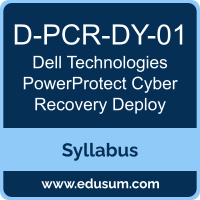 PowerProtect Cyber Recovery Deploy PDF, D-PCR-DY-01 Dumps, D-PCR-DY-01 PDF, PowerProtect Cyber Recovery Deploy VCE, D-PCR-DY-01 Questions PDF, Dell Technologies D-PCR-DY-01 VCE, Dell Technologies PowerProtect Cyber Recovery Deploy Dumps, Dell Technologies PowerProtect Cyber Recovery Deploy PDF