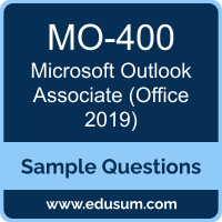 Outlook Associate (Office 2019) Dumps, MO-400 Dumps, MO-400 PDF, Outlook Associate (Office 2019) VCE, Microsoft MO-400 VCE, Microsoft MOS Outlook Associate (Office 2019) PDF