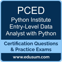 Entry-Level Data Analyst with Python Dumps, Entry-Level Data Analyst with Python PDF, PCED PDF, Entry-Level Data Analyst with Python Braindumps, PCED Questions PDF, Python Institute PCED VCE, Python Institute PCED-30-01 Dumps