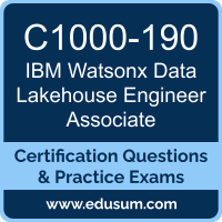 Watsonx Data Lakehouse Engineer Associate Dumps, Watsonx Data Lakehouse Engineer Associate PDF, C1000-190 PDF, Watsonx Data Lakehouse Engineer Associate Braindumps, C1000-190 Questions PDF, IBM C1000-190 VCE, IBM Watsonx Data Lakehouse Engineer Associate Dumps