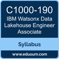 Watsonx Data Lakehouse Engineer Associate PDF, C1000-190 Dumps, C1000-190 PDF, Watsonx Data Lakehouse Engineer Associate VCE, C1000-190 Questions PDF, IBM C1000-190 VCE, IBM Watsonx Data Lakehouse Engineer Associate Dumps, IBM Watsonx Data Lakehouse Engineer Associate PDF