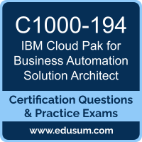 Cloud Pak for Business Automation Solution Architect Dumps, Cloud Pak for Business Automation Solution Architect PDF, C1000-194 PDF, Cloud Pak for Business Automation Solution Architect Braindumps, C1000-194 Questions PDF, IBM C1000-194 VCE, IBM Cloud Pak for Business Automation Solution Architect Dumps