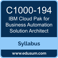Cloud Pak for Business Automation Solution Architect PDF, C1000-194 Dumps, C1000-194 PDF, Cloud Pak for Business Automation Solution Architect VCE, C1000-194 Questions PDF, IBM C1000-194 VCE, IBM Cloud Pak for Business Automation Solution Architect Dumps, IBM Cloud Pak for Business Automation Solution Architect PDF