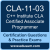 CLA-11-03: C++ Institute CLA - C Certified Associate Programmer