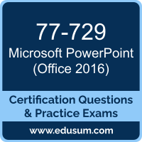 77-729: Microsoft PowerPoint - Office 2016