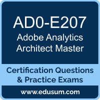 AD0-E207: Adobe Analytics Architect Master