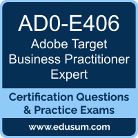 AD0-E406: Adobe Target Business Practitioner Expert