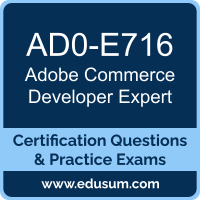 AD0-E716: Adobe Commerce Developer Expert