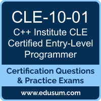 CLE-10-01: C++ Institute CLE - C Certified Entry-Level Programmer