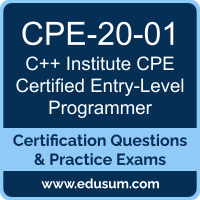 CPE-20-01: CPE - C++ Certified Entry-Level Programmer