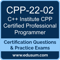 CPP-22-02: CPP - C++ Certified Professional Programmer