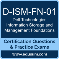 D-ISM-FN-01: Dell Technologies Information Storage and Management Foundations