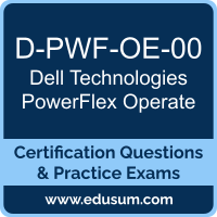 D-PWF-OE-00: Dell Technologies PowerFlex Operate