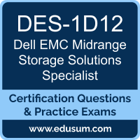 DES-1D12 New Dumps Questions