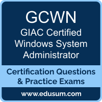 GCWN: GIAC Certified Windows System Administrator