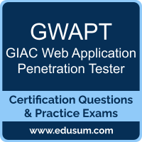 GWAPT: GIAC Web Application Penetration Tester