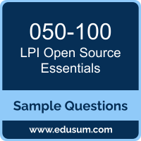 Open Source Essentials Dumps, 050-100 Dumps, 050-100 PDF, Open Source Essentials VCE, LPI 050-100 VCE, LPI Open Source Essentials Exam 050 PDF