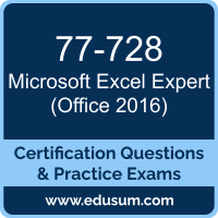 Excel Expert (Office 2016) Dumps, Excel Expert (Office 2016) PDF, 77-728 PDF, Excel Expert (Office 2016) Braindumps, 77-728 Questions PDF, Microsoft 77-728 VCE, Microsoft MOS Excel Expert (Office 2016) Dumps
