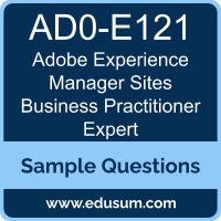 Experience Manager Sites Business Practitioner Expert Dumps, AD0-E121 Dumps, AD0-E121 PDF, Experience Manager Sites Business Practitioner Expert VCE, Adobe AD0-E121 VCE, Adobe Experience Manager Sites Business Practitioner Expert PDF