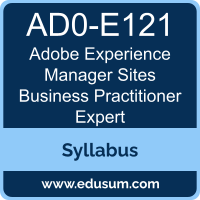 Experience Manager Sites Business Practitioner Expert PDF, AD0-E121 Dumps, AD0-E121 PDF, Experience Manager Sites Business Practitioner Expert VCE, AD0-E121 Questions PDF, Adobe AD0-E121 VCE, Adobe Experience Manager Sites Business Practitioner Expert Dumps, Adobe Experience Manager Sites Business Practitioner Expert PDF