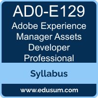 Experience Manager Assets Developer Professional PDF, AD0-E129 Dumps, AD0-E129 PDF, Experience Manager Assets Developer Professional VCE, AD0-E129 Questions PDF, Adobe AD0-E129 VCE, Adobe Experience Manager Assets Developer Professional Dumps, Adobe Experience Manager Assets Developer Professional PDF