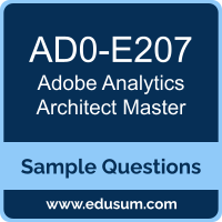 Analytics Architect Master Dumps, AD0-E207 Dumps, AD0-E207 PDF, Analytics Architect Master VCE, Adobe AD0-E207 VCE, Adobe Analytics Architect Master PDF