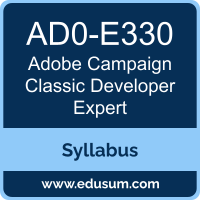 Campaign Classic Developer Expert PDF, AD0-E330 Dumps, AD0-E330 PDF, Campaign Classic Developer Expert VCE, AD0-E330 Questions PDF, Adobe AD0-E330 VCE, Adobe Campaign Classic Developer Expert Dumps, Adobe Campaign Classic Developer Expert PDF