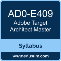 Target Architect Master PDF, AD0-E409 Dumps, AD0-E409 PDF, Target Architect Master VCE, AD0-E409 Questions PDF, Adobe AD0-E409 VCE, Adobe Target Architect Master Dumps, Adobe Target Architect Master PDF