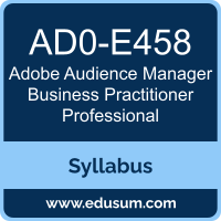 Audience Manager Business Practitioner Professional PDF, AD0-E458 Dumps, AD0-E458 PDF, Audience Manager Business Practitioner Professional VCE, AD0-E458 Questions PDF, Adobe AD0-E458 VCE, Adobe Audience Manager Business Practitioner Professional Dumps, Adobe Audience Manager Business Practitioner Professional PDF
