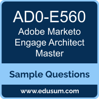 Marketo Engage Architect Master Dumps, AD0-E560 Dumps, AD0-E560 PDF, Marketo Engage Architect Master VCE, Adobe AD0-E560 VCE, Adobe Marketo Engage Architect Master PDF