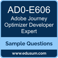 Journey Optimizer Developer Expert Dumps, AD0-E606 Dumps, AD0-E606 PDF, Journey Optimizer Developer Expert VCE, Adobe AD0-E606 VCE, Adobe Journey Optimizer Developer Expert PDF