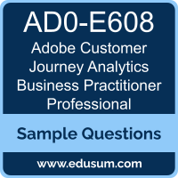 Customer Journey Analytics Business Practitioner Professional Dumps, AD0-E608 Dumps, AD0-E608 PDF, Customer Journey Analytics Business Practitioner Professional VCE, Adobe AD0-E608 VCE, Adobe Customer Journey Analytics Business Practitioner Professional PDF