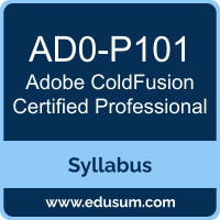 ColdFusion Certified Professional PDF, AD0-P101 Dumps, AD0-P101 PDF, ColdFusion Certified Professional VCE, AD0-P101 Questions PDF, Adobe AD0-P101 VCE, Adobe ColdFusion Certified Professional Dumps, Adobe ColdFusion Certified Professional PDF