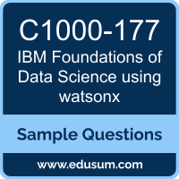 Foundations of Data Science using watsonx Dumps, C1000-177 Dumps, C1000-177 PDF, Foundations of Data Science using watsonx VCE, IBM C1000-177 VCE, IBM Foundations of Data Science using watsonx PDF