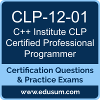 CLP Certified Professional Programmer Dumps, CLP Certified Professional Programmer PDF, CLP-12-01 PDF, CLP Certified Professional Programmer Braindumps, CLP-12-01 Questions PDF, C++ Institute CLP-12-01 VCE, C++ Institute CLP - C Dumps