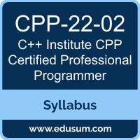 CPP Certified Professional Programmer PDF, CPP-22-02 Dumps, CPP-22-02 PDF, CPP Certified Professional Programmer VCE, CPP-22-02 Questions PDF, C++ Institute CPP-22-02 VCE, C++ Institute CPP - C++ Dumps, C++ Institute CPP - C++ PDF