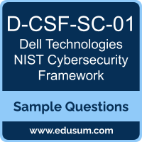 NIST Cybersecurity Framework Dumps, D-CSF-SC-01 Dumps, D-CSF-SC-01 PDF, NIST Cybersecurity Framework VCE, Dell Technologies D-CSF-SC-01 VCE, Dell Technologies NIST Cybersecurity Framework PDF